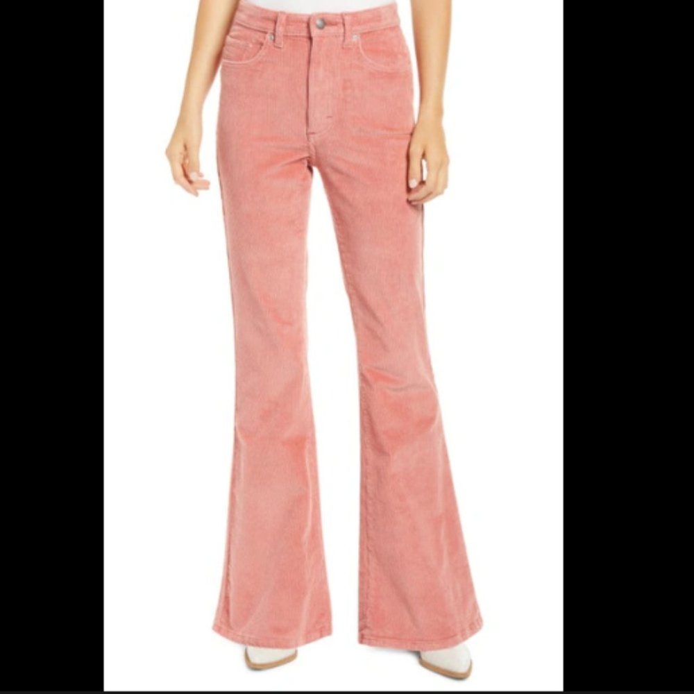 LEE High Rise Flare Corduroy Canyon Rose, Pink, 27